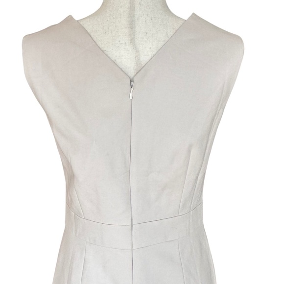 NWT Ann Taylor Double V Seamed Sheath Bi-Stretch Pebble Gray Melange Size 4 - Picture 5 of 13